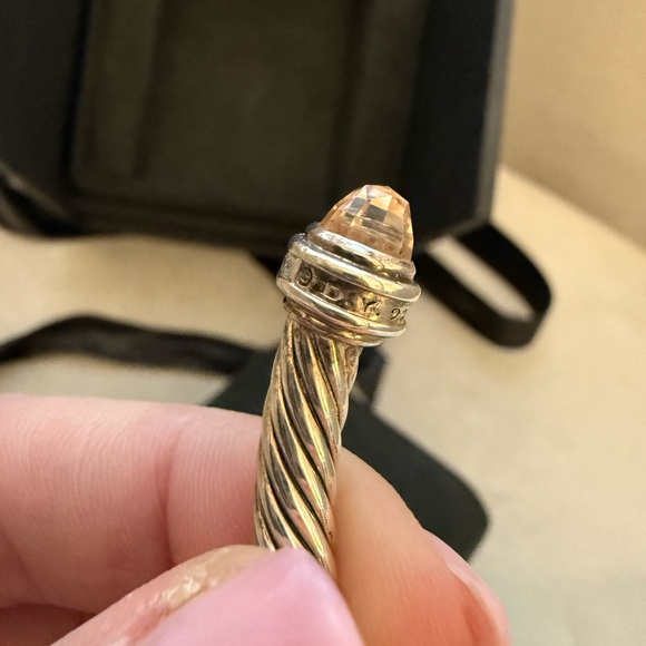 Authentic David Yurman 5mm Cable Morganite Bracelet, with receipt! - Picture 8 of 9